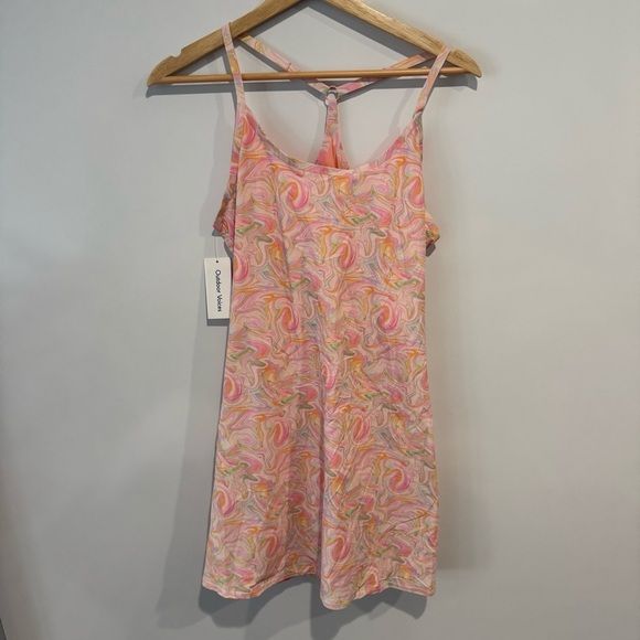NWT Outdoor Voices The Exercise Dress Pink Marble - Picture 4 of 8